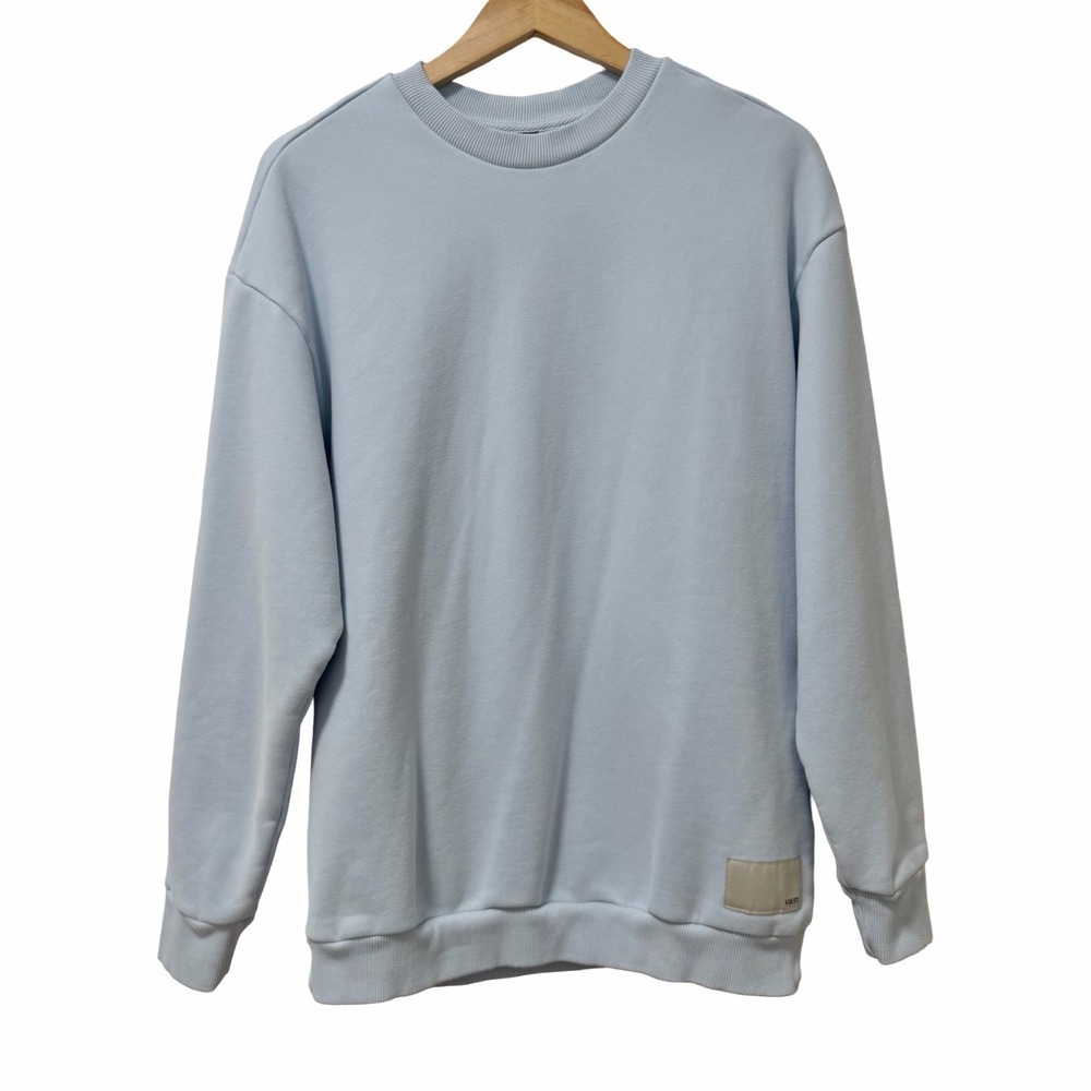 Vuori Womens Restore Oversized Crewneck Sweatshirt Size S Blue Athleisure Lounge